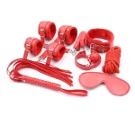 Kit de Bdsm 7 Piezas color Rojo.