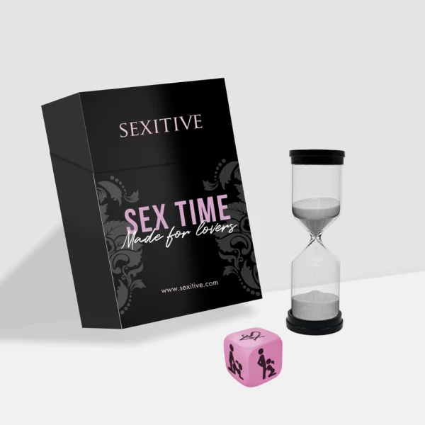 Juego Sex Time-Dados con Posiciones y Reloj de Arena.