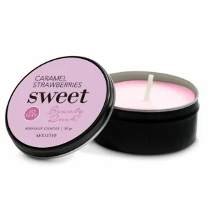 Massage Candle Sweet Beauty Rush - Caramel Strawberries - 30 Gr -